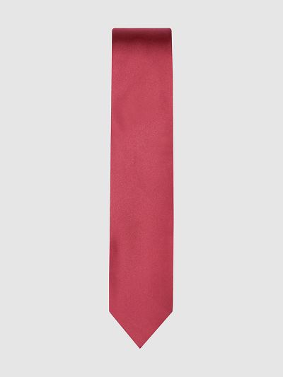 Calvin Klein Táskák & Kiegészítők HU194563 | Calvin Klein Silk Satin Férfi Nyakkendő Piros